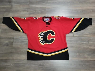 RARO! AUTÉNTICA CAMISETA VINTAGE DION PHANEUF CALGARY FLAMES XL RARA CCM HOCKEY  Foto 1 de 4