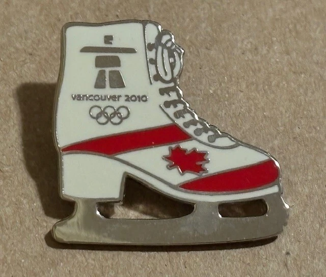 Vancouver 2010 Olympic Pin - Canada Flag Figure Skating Skate Milano 2026 trader - Image 1 of 1
