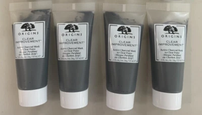 Lote de 4 Origins Clear Improvement Mascarilla Carbón Activo para Limpiar Poros 15ml Cada una Foto 1 de 3