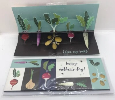 Pop-Up Panoramics Greeting Card - "I Love My Roots" Gardening Mother’s Day Card - Image 1 of 4