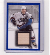 JAROMIR JAGR 2005-06 UPPER DECK BEEHIVE HOCKEY BLUE GAME-USED STICK SP #BL-17