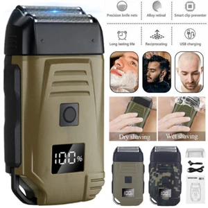 Men's USB Electric Shaver Trimmer Razor Rechargeable Hair Beard Shaving Machine - Picture 1 of 14