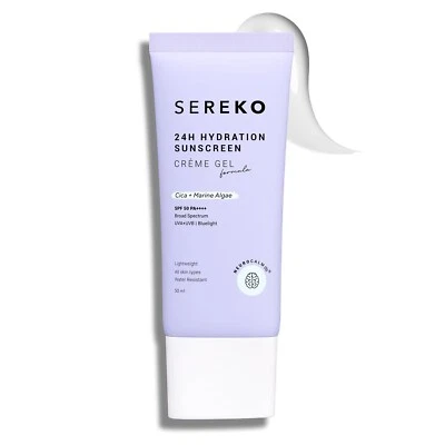 Sonnencreme LSF50 PA++++Crème Gel mit Zero White Cast Feuchtigkeitsspendend für alle Hauttypen - Bild 1 von 4
