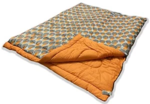 OLPRO Saco de Dormir Grande Naranja 2 Personas 3 Temporadas con Carcasa Impermeable y 300gsm - Imagen 1 de 3