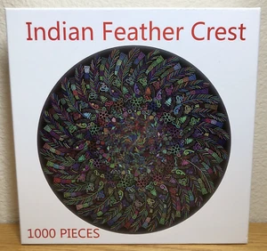 Graamiens Rundpuzzle Indianer Federwappen 1000 Teile mit Poster - Denkspiele - Bild 1 von 12