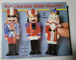 3 magneti frigo memo di Natale schiaccianoci - in scatola - SPEDIZIONE GRATUITA - Foto 1 di 3