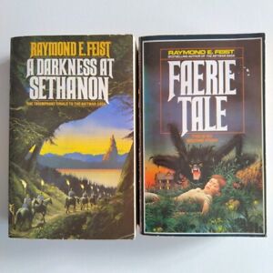 2x Raymond E. Feist Vintage P/back Books (Faerie Tale & A Darkness At Sethanon)