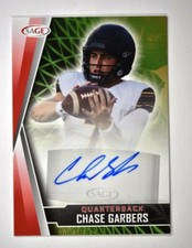 2022 Sage High Series Football Base Auto Red #A-CG2 Chase Garbers - California