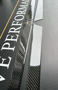 4 X Cubiertas de manija de puerta interiores de fibra de carbono genuinas Audi Q5 SQ5 8R 2010-2018 - Imagen 1 de 7