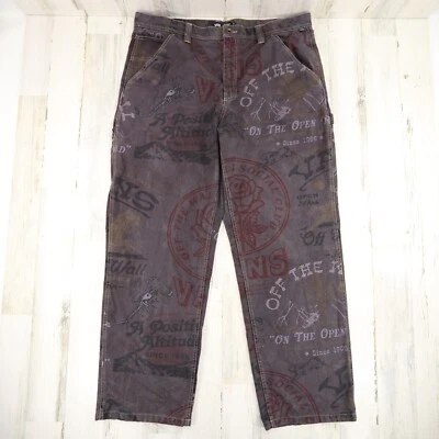 Pantalones de Carpintero Vans Jeans Para Hombres 40 x 33 Tareas de Taladro Estampado Suroeste Foto 1 de 4