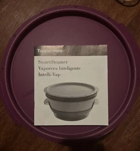 Tupperware Smart Steamer 4 Piece Set Royal Amethyst Purple W/ Bonus Baking Dish - Picture 1 of 6