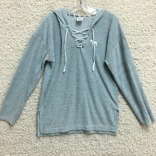 UNDERCOVER Maglione ROSA Victorias Secret piccolo adulto blu stringato felpa pullover donna S