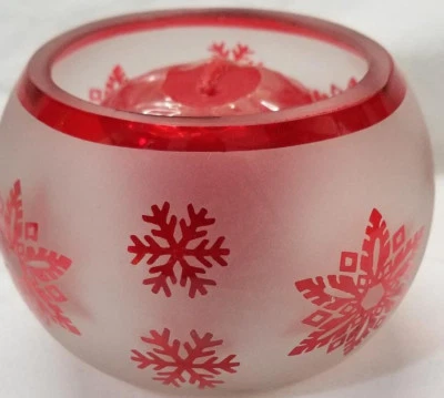 Подсвечник Yankee Candle Votive Holder RED STAR SNOWFLAKE Roly & 2 Surprise Votives - Изображение 1 из 4