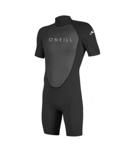 2023 O'NEILL REACTOR 2 MM HERREN RÜCKEN REISSVERSCHLUSS SHORTY NEOPSUIT SCHWARZ - Bild 1 von 1