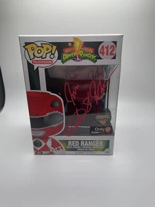 FUNKO POP - AUSTIN ST. JOHN as JASON - RED POWER RANGER #412 BECKETT CERTIFIED - Picture 1 of 5
