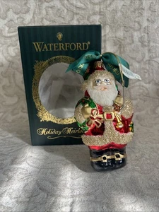 Waterford 2001 St Nick Glass Ornament Santa - Picture 1 of 9