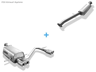 Sistema dúplex de Cat para Subaru Impreza GD y Gg por 2x76mm redondo Foto 1 de 3