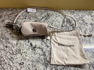 Bolso Bandolera Coach Coachtopia Mini Cuero Guijarro Marfil Correa de Cadena Nuevo con Etiquetas - Imagen 1 de 8