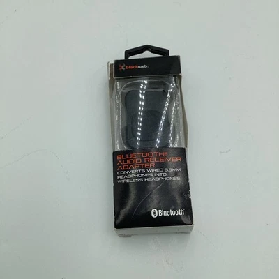 Blackweb Bluetooth Audio Receiver Adapter Black New In Box Sealed - Image 1 of 2