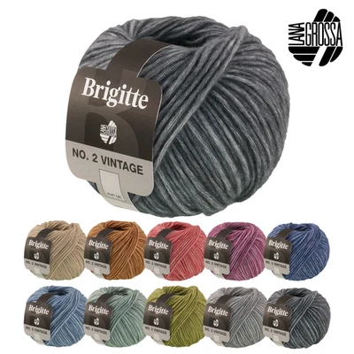 Lana Grossa BRIGITTE NO. 2 VINTAGE 50 g Soffilo mit Seide & Merinofasern 115 m  - Bild 1 von 4