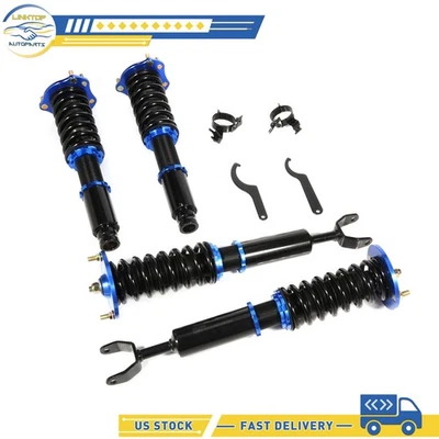 Coilover Suspension Kit For Honda Prelude 1992-2001 Struts Adjustable Height - Image 1 of 4