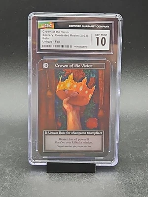 Sorcery : Contested Realm *FOIL* (Beta) Unique CROWN OF THE VICTOR CGC 10 - Image 1 of 4