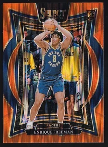 2024-25 Panini Select - Concourse Enrique Freeman #80 Orange Flash Prizm (RC) - Picture 1 of 2