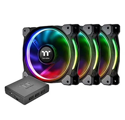 Riing Plus 14 RGB Tt Premium Edition 140mm Software Enabled Case/Radiator Fan... - Image 1 of 4