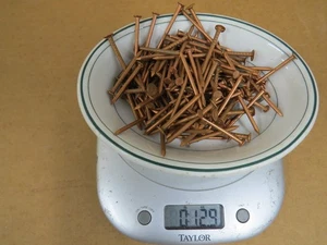 13 Unzen Menge lose 1-3/4" glatter Schaft Kupfer Nägel für Dach, Ziegel & Schiefer - Bild 1 von 6