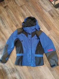 The Northface extrem leichter Mantel Hoodie blau Gr. 8 Jungen - Bild 1 von 8