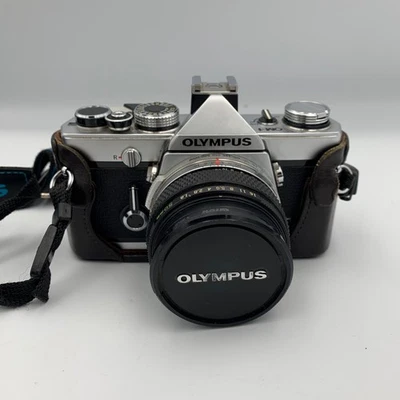 1974 Olympus OM-1 MD 35mm Film Camera bundle in excellent pre-owned condition - Image 1 of 4