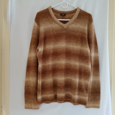 Express Men's Wool Blend Striped Crew Neck Sweater - Image 1 of 3