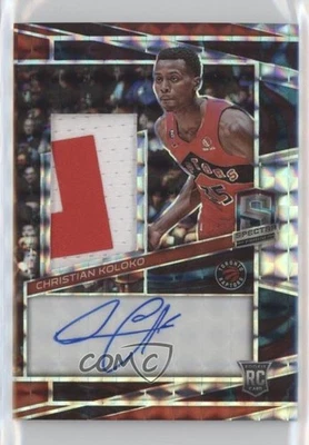 2022 Spectra Jersey Interstellar Prizm /49 Christian Koloko #229 Rookie Auto RC - Image 1 of 2