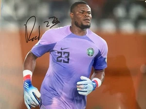Stanley Nwabali Signed 8x6 Photo With COA - Nigeria / AFCON - Picture 1 of 1