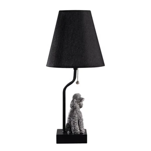 Modern Poodle Table Lamp with USB-C/USB-A Charging Ports, Portable Nightstand... - Picture 1 of 9