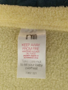 Mothercare Fleece Pram Blanket Yellow 66x90cm 7362321 used - Picture 1 of 5