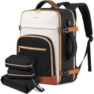Large Carry On Travel Backpack: Flight Approved 40L Waterproof TSA Personal I... - Picture 1 of 8