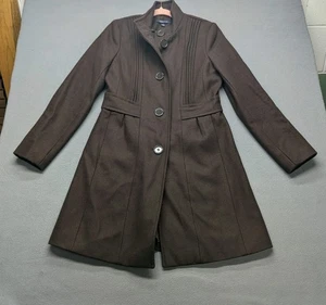 Chadwicks Damen Mantel Wolle lang gefüttert dunkelbraun Größe 4 - Bild 1 von 5