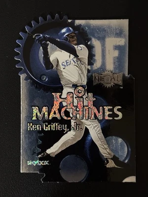 Tarjeta troquelada Skybox Metal Ken Griffey Jr. Hit Machines 2000. Salón de la Fama 🔥 Foto 1 de 4