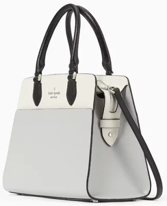 Kate Spade Madison grau & cremeweiß Leder Medium Umhängetasche KC621 neu mit Etikett $ 429 F - Bild 1 von 6