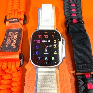 Apple Watch Ultra 2 49mm Titanium Trail - 3 straps - Very Good Condition w Box - Picture 1 of 18