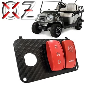 Carbon Fiber Golf Cart Reverse/N/Drive AUX Key Switch Plate for EZGO TXT PDS - Picture 1 of 7