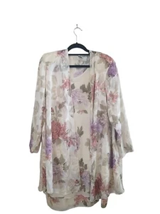Women's Vintage Dress Set Size 18 Floral - Picture 1 of 6