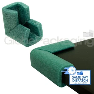12 x 45-60mm FOAM EDGE U CORNERS PROTECTORS D PROFILES FURNITURE FRAMES ETC - Picture 1 of 5