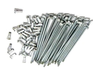 37 X 10g 3mm Spokes Nipple Electric Bike Bicycle Ebike Cycling 119 To 200mm New - Picture 1 of 7