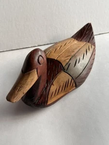 Vintage Holz Ente Köder handgeschnitzt Volkskunst - Bild 1 von 16