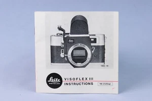 [Como nuevo] [Original] Instrucciones Leica Visoflex III en inglés [de Taiwán] - Imagen 1 de 4