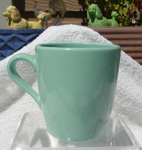 Vtg Santa Anita Ware California Coffee Cup Mug Turquoise Blue Green HTF Rare - Picture 1 of 8