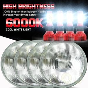 5.75" 5-3/4 inch Round LED Headlights High-Low for Ford Galaxie 500 1962-74 - Bild 1 von 19