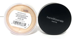 BareMinerals Matte Foundation all-day coverage with SPF 15 - 01 Fair - Picture 1 of 2